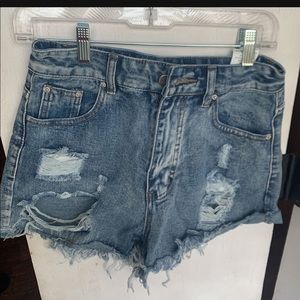 New women’s jeans cutoff shorts S/M
